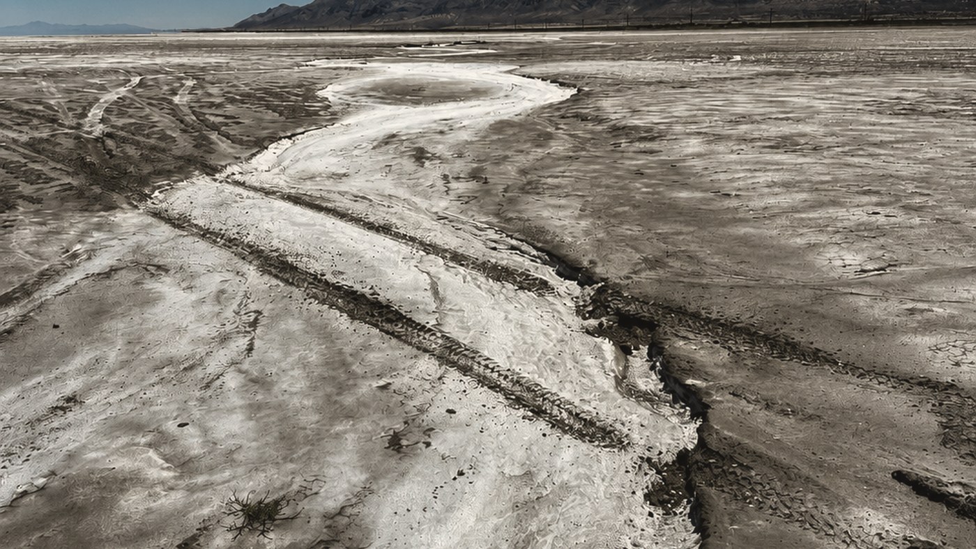 Vehicle tracks documented in a probable migration corridor
